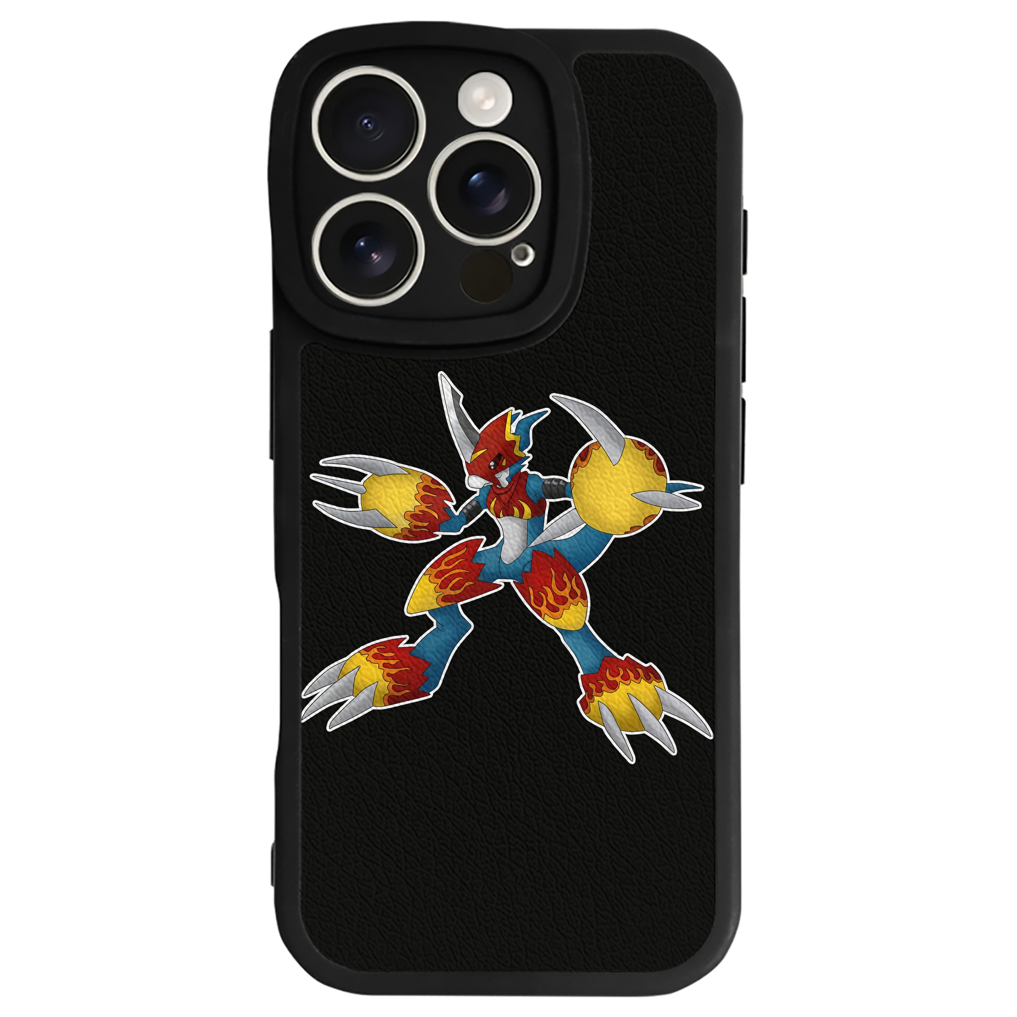 （画像用） Digimon デジタルモンスター/デジモン 【iPhone 16シリーズ対応】シリコンスマホケース（レザー調） 材質：シリコン